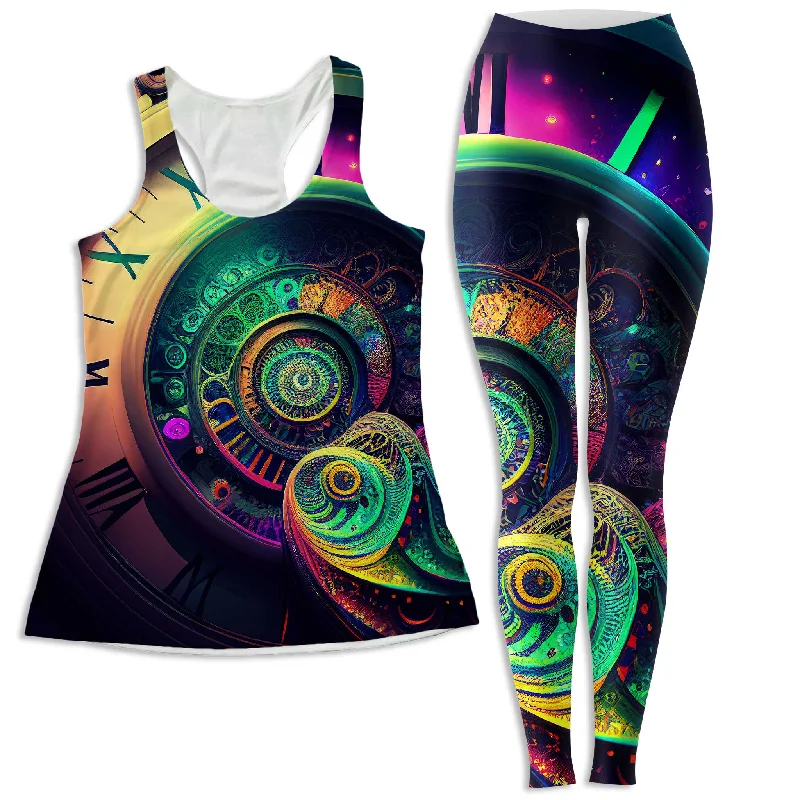 Fleeting Women's Tank and Leggings Combo flexible tank top