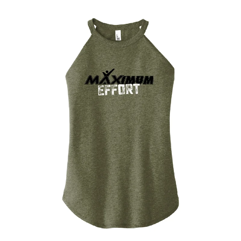 Women's MAXimum Effort Rocker Tank charcoal tank top