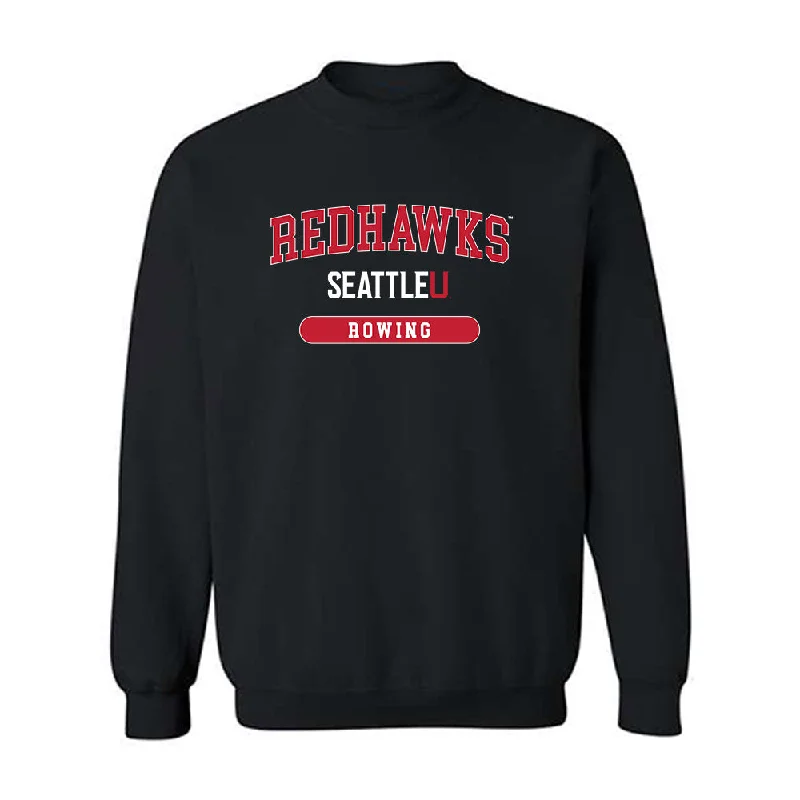 Seattle - NCAA Women's Rowing : Mary O'Malley - Classic Shersey Crewneck Sweatshirt Hoodie with Puffed Sleeves Voluminous Trendy Seattle - NCAA Women's Rowing : Mary O'Malley - Classic Shersey Crewneck Sweatshirt Hoodie with Puffed Sleeves Voluminous Trendy
