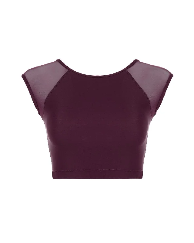 Juliette Crop Top Terry Blend Velvet Blend Canvas Blend