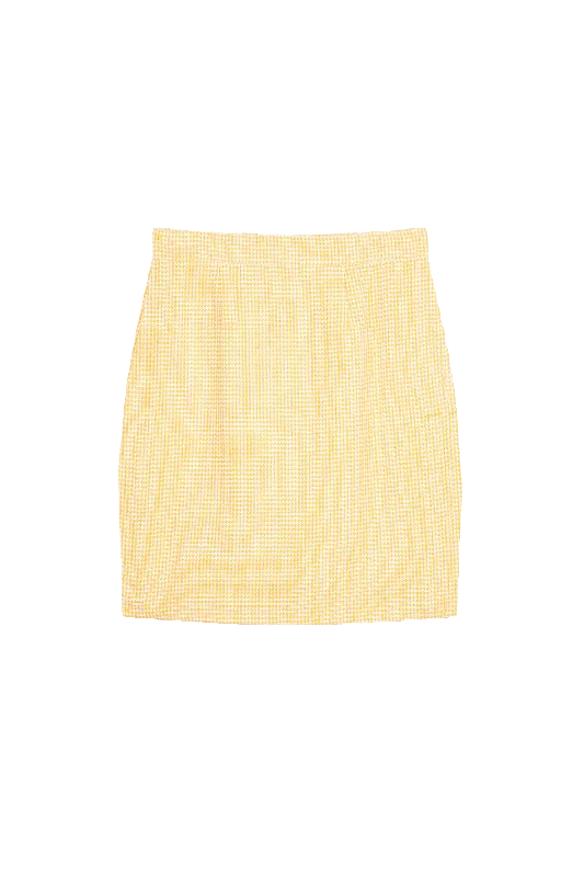 The Simone II skirt with a classic cut silk skirt lustrous