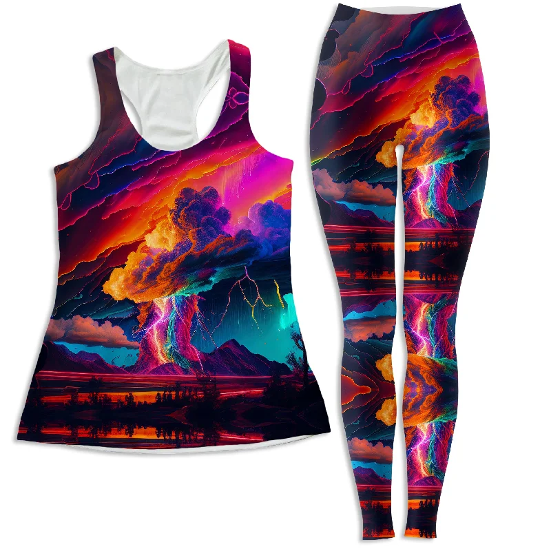 Rainbow Storm Women's Tank and Leggings Combo cute tank top