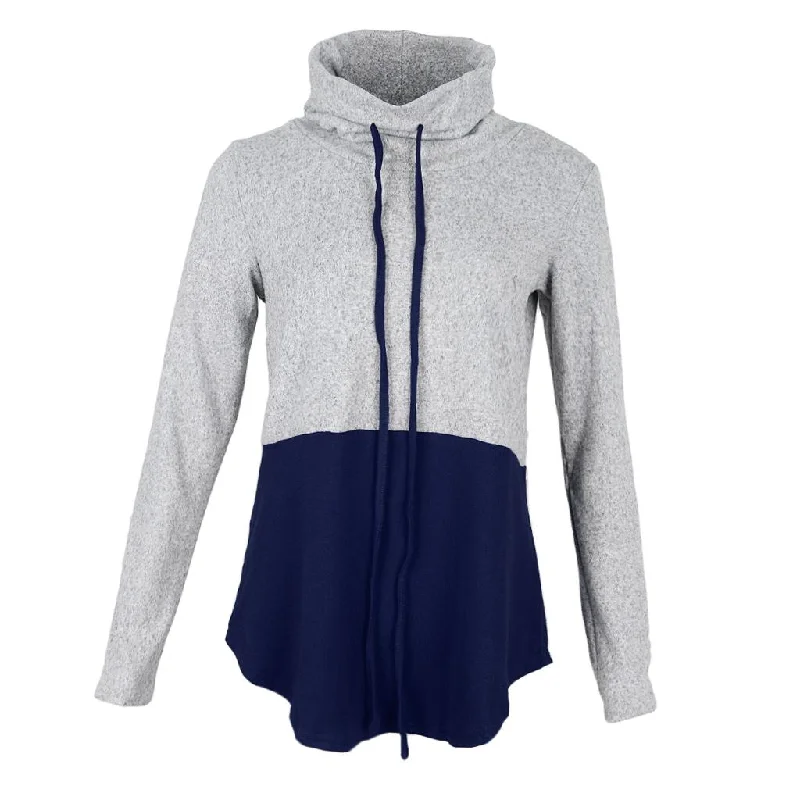 Maxbell Women's Cowl Neck Hoodies Tops Long Sleeve Color Block Sweatshirt Blue XXL Hoodie with Tie-Dye Psychedelic Retro Maxbell Women's Cowl Neck Hoodies Tops Long Sleeve Color Block Sweatshirt Blue XXL Hoodie with Tie-Dye Psychedelic Retro