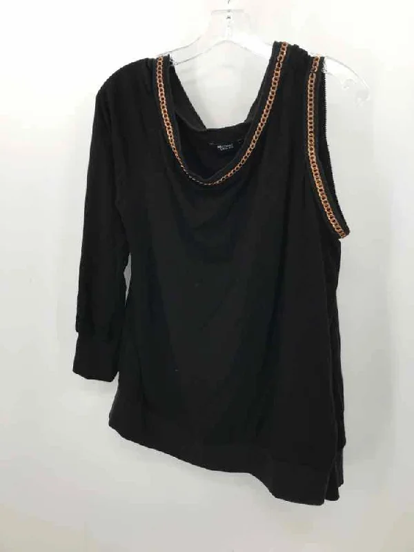Pre-Owned Michael Lauren Black Size Large Sweatshirt Hoodie with Neon Bright Vibrant Pre-Owned Michael Lauren Black Size Large Sweatshirt Hoodie with Neon Bright Vibrant