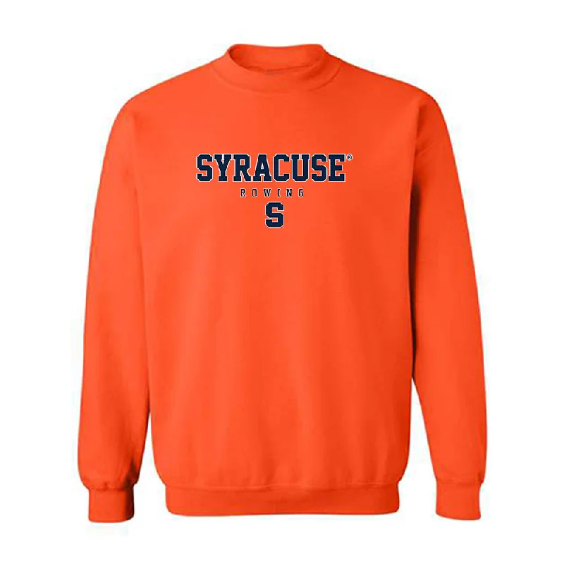 Syracuse - NCAA Women's Rowing : Hannah Fagioli - Classic Shersey Crewneck Sweatshirt Hoodie with Ribbed Neckline Snug Warm