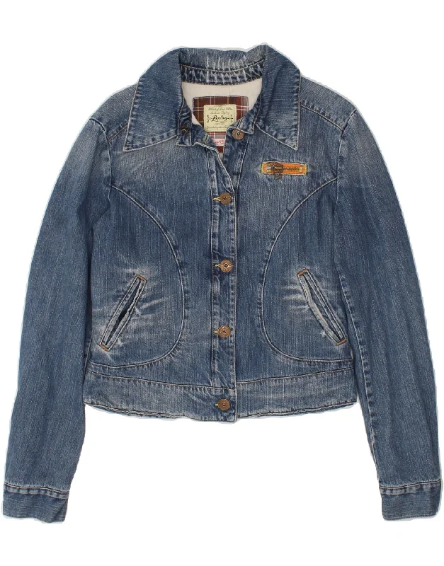 REPLAY Womens Crop Denim Jacket UK 18 XL Blue Cotton Fitted Jacket Loose Jacket Oversized Jacket REPLAY Womens Crop Denim Jacket UK 18 XL Blue Cotton Fitted Jacket Loose Jacket Oversized Jacket