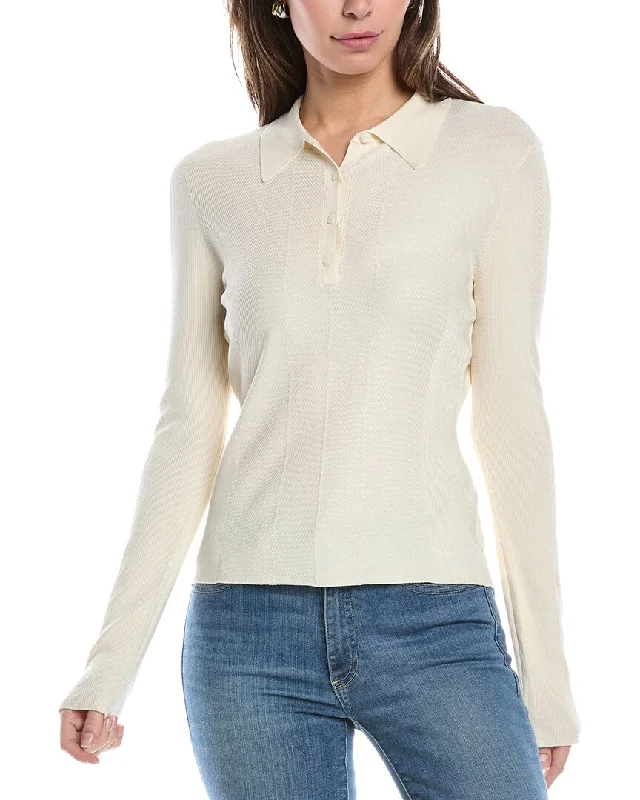 rag & bone Pacey Polo Sweater Handmade Hand-knitted Hand-woven