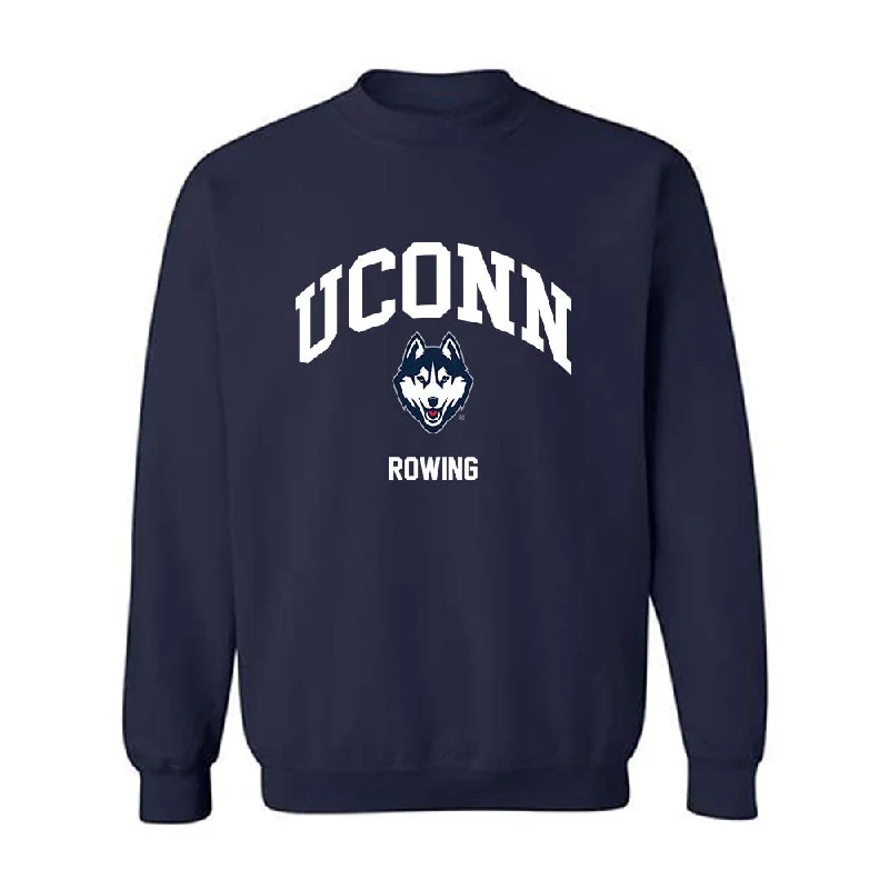 UConn - NCAA Women's Rowing : Emily Rossmeisl - Classic Shersey Crewneck Sweatshirt Hoodie with Button Placket Classic Preppy UConn - NCAA Women's Rowing : Emily Rossmeisl - Classic Shersey Crewneck Sweatshirt Hoodie with Button Placket Classic Preppy