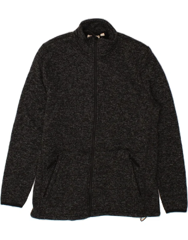 MOUNTAIN WAREHOUSE Womens Tracksuit Top Jacket UK 18 XL Black Polyester Zip Front Button Front Snap Front MOUNTAIN WAREHOUSE Womens Tracksuit Top Jacket UK 18 XL Black Polyester Zip Front Button Front Snap Front