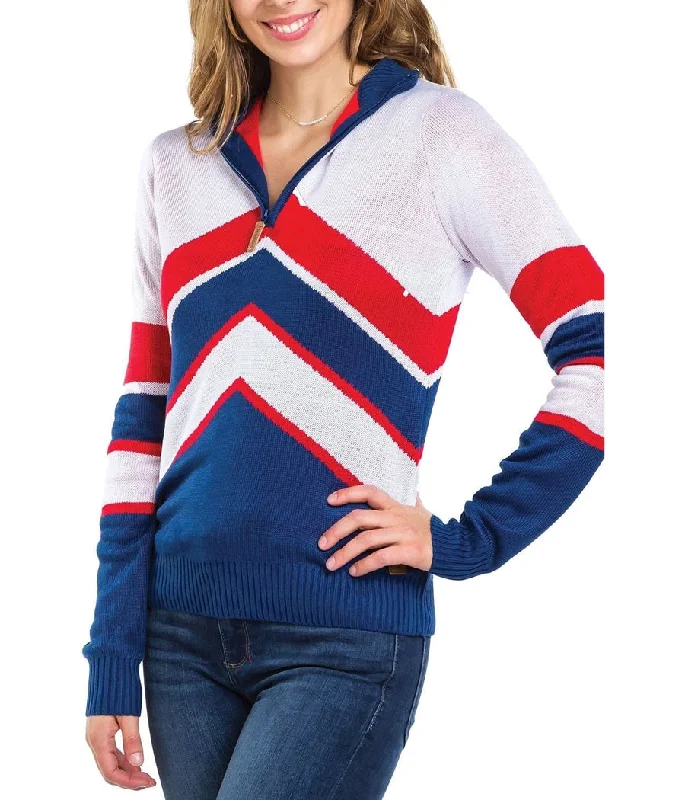 Women's All American Sweater Satin Blend Silk Blend Wool Blend