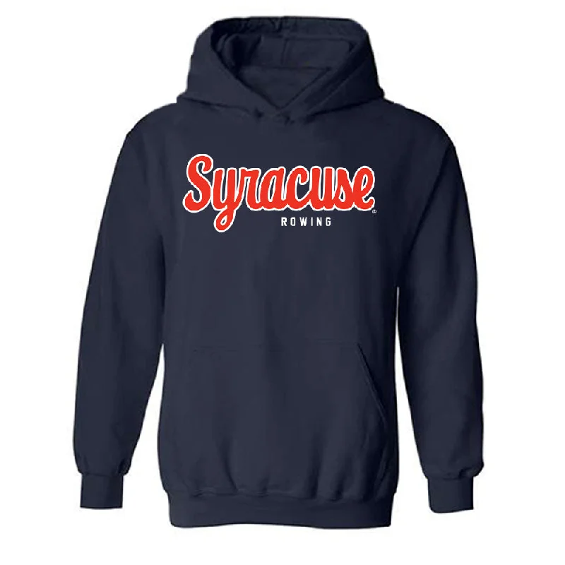 Syracuse - NCAA Women's Rowing : Hannah Fagioli - Classic Shersey Hooded Sweatshirt Hoodie with Cuffed Sleeves Snug Secure