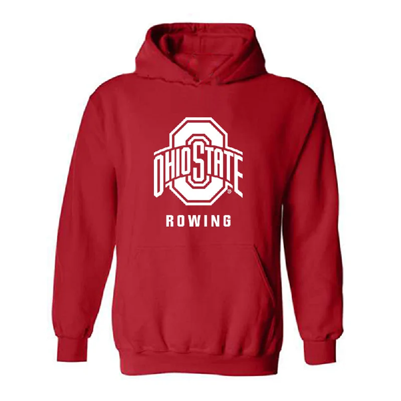 Ohio State - NCAA Women's Rowing : Rebecca Fullerman - Classic Shersey Hooded Sweatshirt Hoodie with Velcro Closure Adjustable Secure