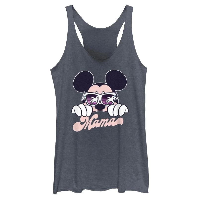 Women's Mickey & Friends Cool Summer Mama Racerback Tank Top strappy tank top