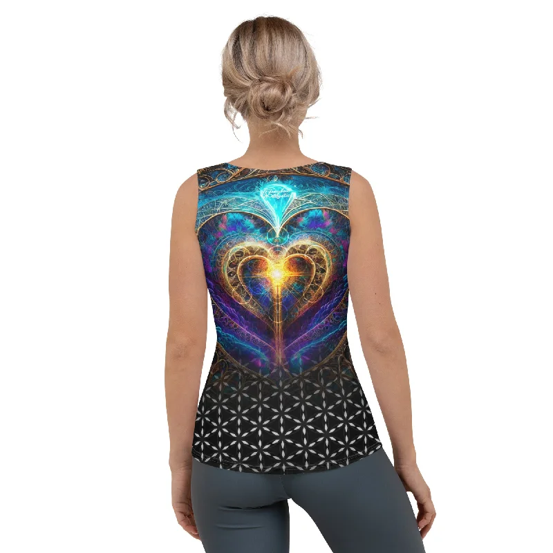 Universal Love - Women's Sublimation Cut & Sew Tank Top bronze tank top