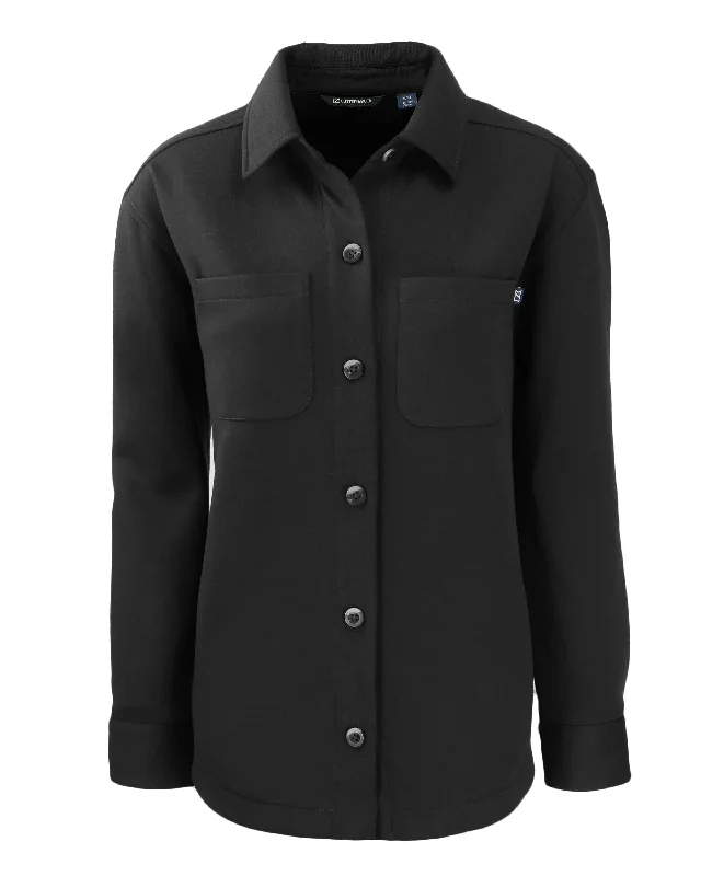 Cutter & Buck - Women's Roam Recycled Shirt Jacket Tailored Jacket Straight Jacket A-Line Jacket