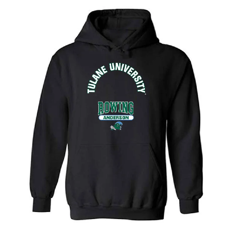 Tulane - NCAA Women's Rowing : Ava Anderson - Classic Fashion Shersey Hooded Sweatshirt Hoodie Dress Longline Feminine Tulane - NCAA Women's Rowing : Ava Anderson - Classic Fashion Shersey Hooded Sweatshirt Hoodie Dress Longline Feminine