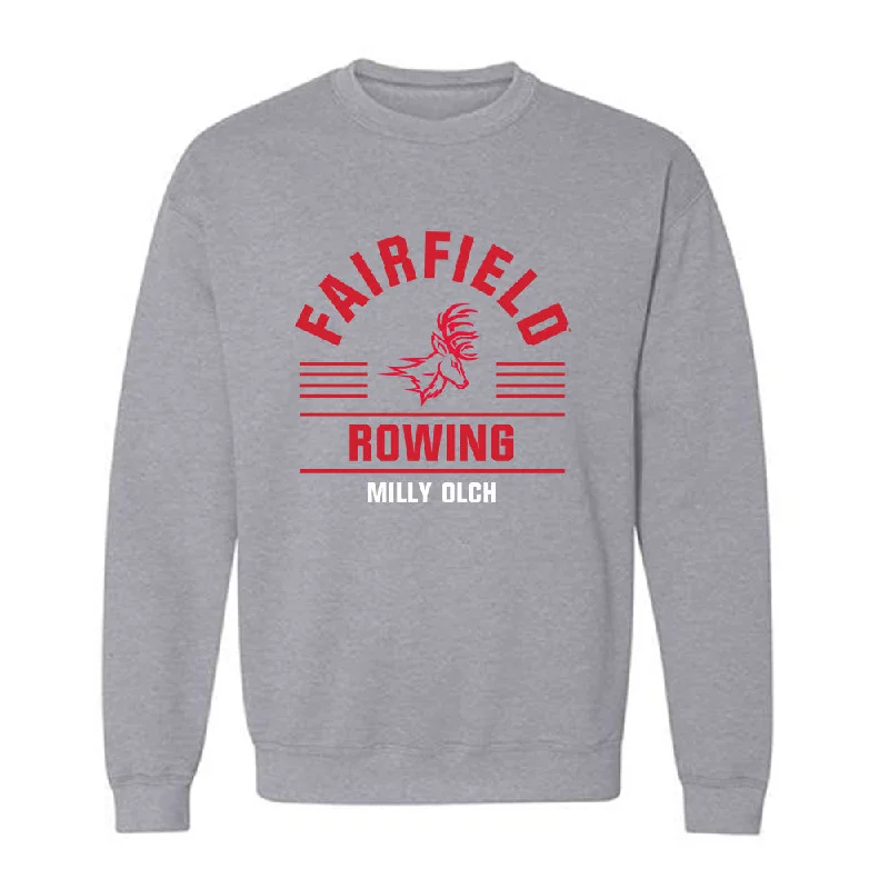 Fairfield - NCAA Women's Rowing : Milly Olch - Classic Fashion Shersey Crewneck Sweatshirt Hoodie Dress Longline Feminine