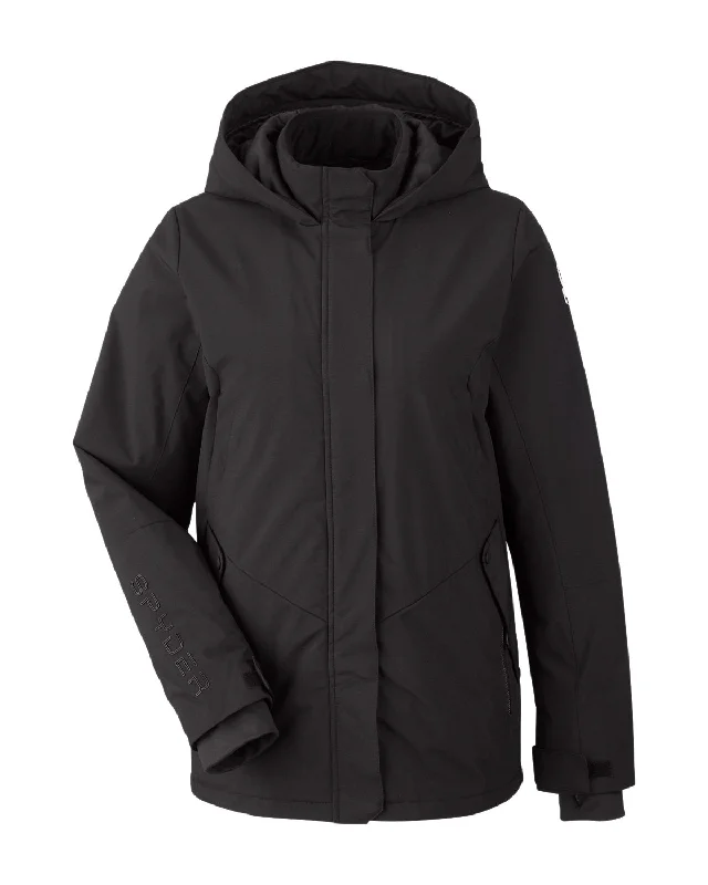 Spyder - Women's Convert Insulated Jacket Zippered Front Buttoned Front Snap Front