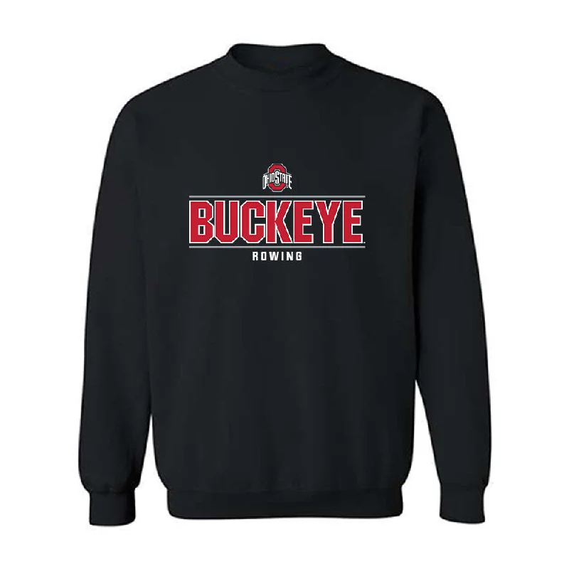 Ohio State - NCAA Women's Rowing : Rebecca Fullerman - Classic Shersey Crewneck Sweatshirt Hoodie with Side Slits Relaxed Casual