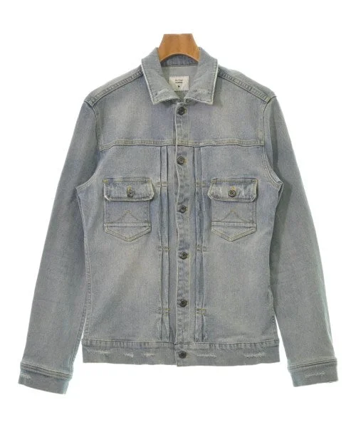 291295 HOMME Denim jackets Notch Collar Peter Pan Collar Cowl Neck