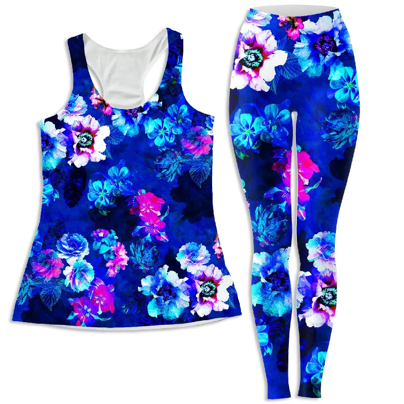 Enchanted Flora Women's Tank and Leggings Combo scoop neck tank