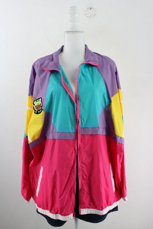 Vintage Save A Tree Jacket (XL) Nylon Fabric Polyester Fabric Spandex Fabric