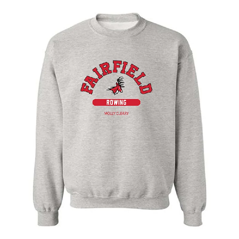 Fairfield - NCAA Women's Rowing : Molly Cleary - Classic Fashion Shersey Crewneck Sweatshirt Hoodie with Side Slits Relaxed Casual