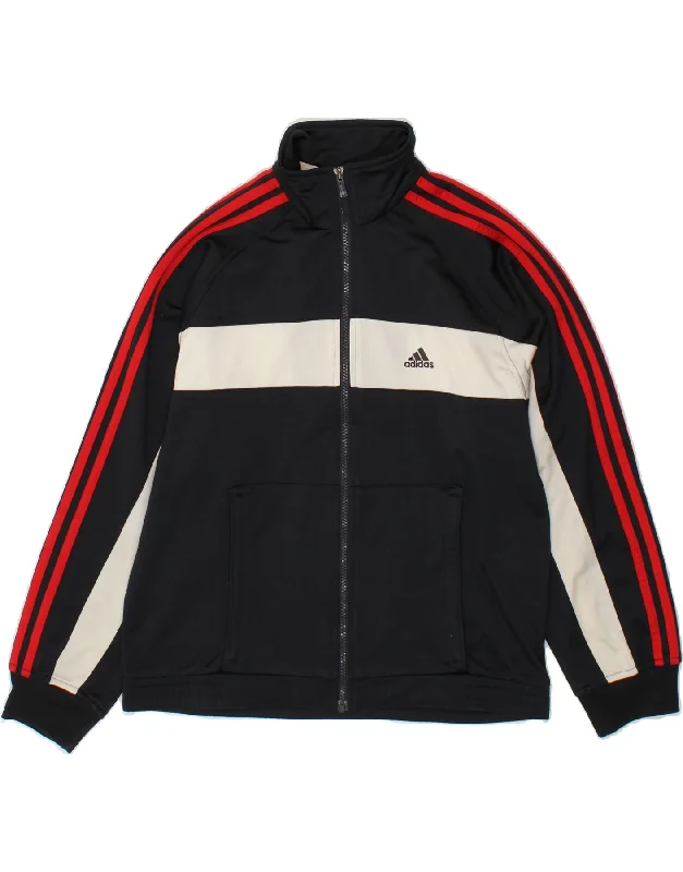 ADIDAS Womens Graphic Tracksuit Top Jacket UK 16 Large Black Colourblock Denim Jacket Leather Jacket Suede Jacket ADIDAS Womens Graphic Tracksuit Top Jacket UK 16 Large Black Colourblock Denim Jacket Leather Jacket Suede Jacket