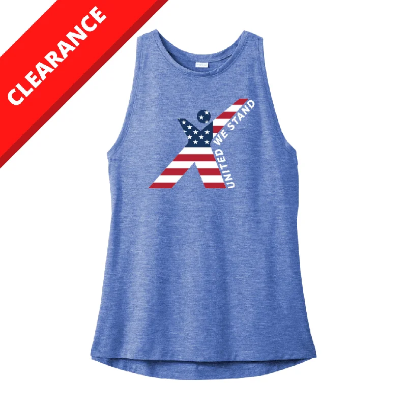 Women's MAX Patriotic Tank metallic tank top