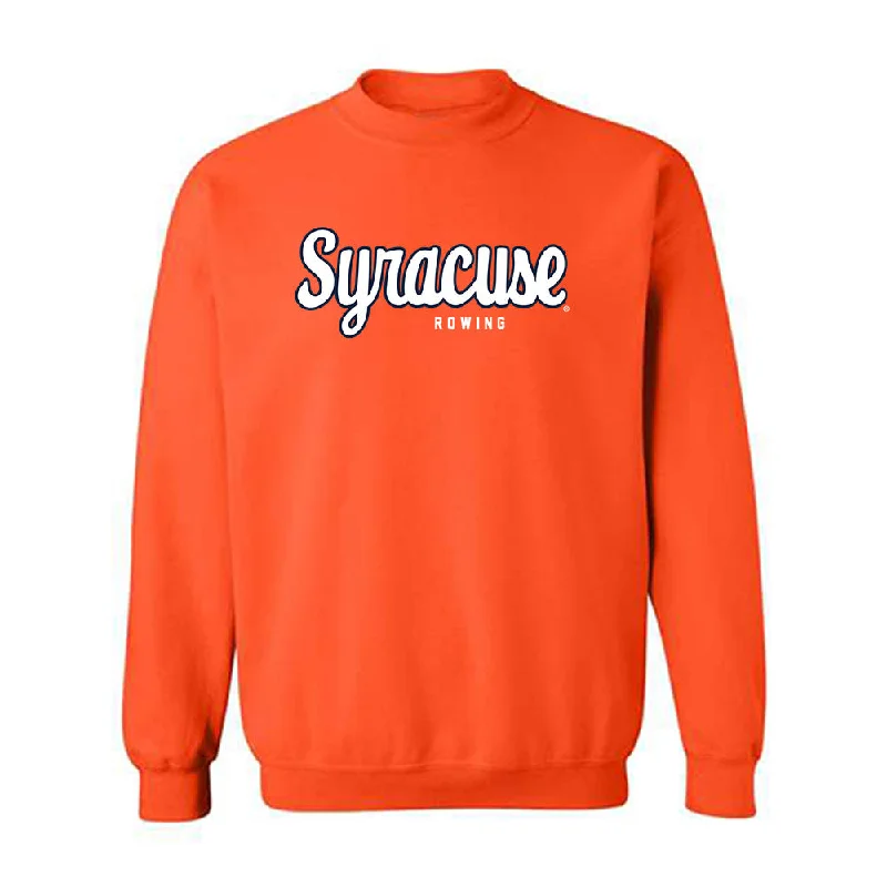 Syracuse - NCAA Women's Rowing : Acorn Cassidy - Classic Shersey Crewneck Sweatshirt Hoodie with Half-Zip Sporty Casual