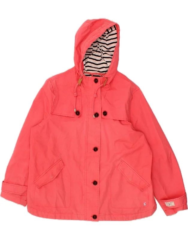 JOULES Womens Loose Fit Hooded Waterproof Jacket UK 20 2XL Pink Cotton Satin Fabric Silk Fabric Chiffon Fabric JOULES Womens Loose Fit Hooded Waterproof Jacket UK 20 2XL Pink Cotton Satin Fabric Silk Fabric Chiffon Fabric