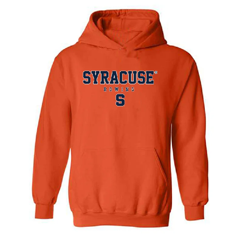 Syracuse - NCAA Women's Rowing : Tyla Casey-Knight - Classic Shersey Hooded Sweatshirt Hoodie with Metallic Shiny Futuristic