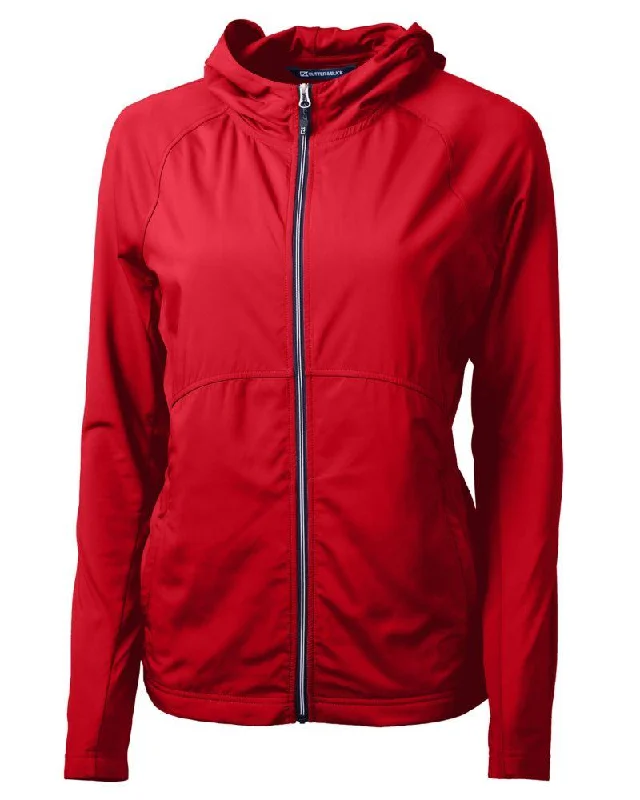 Cutter & Buck - Women's Adapt Eco Knit Full Zip Jacket Boat Neck Shawl Collar Notched Collar Cutter & Buck - Women's Adapt Eco Knit Full Zip Jacket Boat Neck Shawl Collar Notched Collar