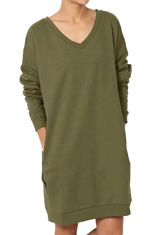 Haute Edition Women's Oversized Pullover Sweatshirt Dress Hoodie with Front Slit Layering Stylish Haute Edition Women's Oversized Pullover Sweatshirt Dress Hoodie with Front Slit Layering Stylish