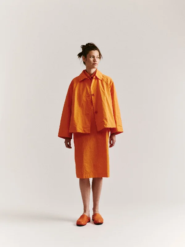 DRAYS JACKET - H CARD - PUMPKIN Rayon Fabric Velvet Fabric Corduroy Fabric