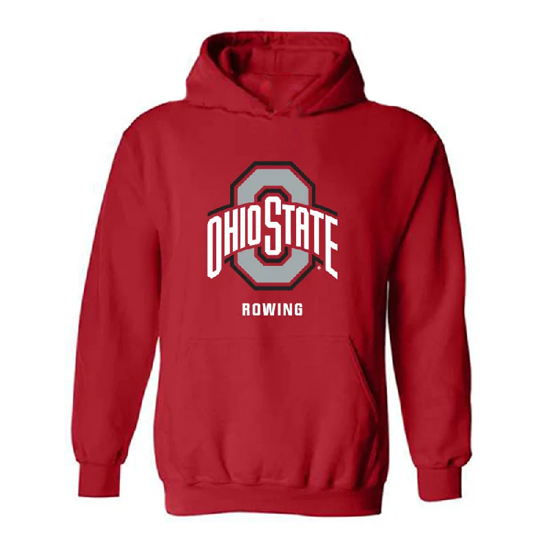 Ohio State - NCAA Women's Rowing : Rebecca Fullerman - Classic Shersey Hooded Sweatshirt Hoodie with Drawstring Waist Adjustable Fitted