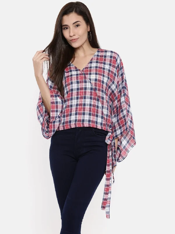 Muted MacDonald Tartan Crop Top - (Clearance - Final Sale) Front Pockets Side Pockets Patch Pockets