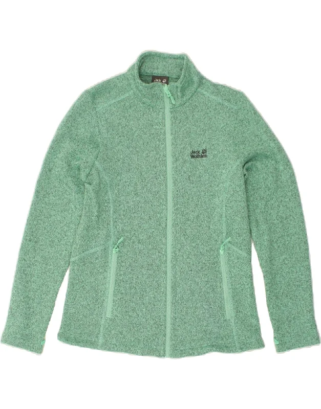 JACK WOLFSKIN Womens Fleece Jacket UK 10/12 Medium Green Polyester Zippered Jacket Buttoned Jacket Snapped Jacket JACK WOLFSKIN Womens Fleece Jacket UK 10/12 Medium Green Polyester Zippered Jacket Buttoned Jacket Snapped Jacket