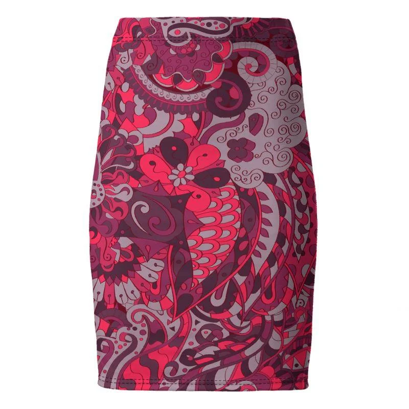 Pena Pencil Skirt floral skirt print