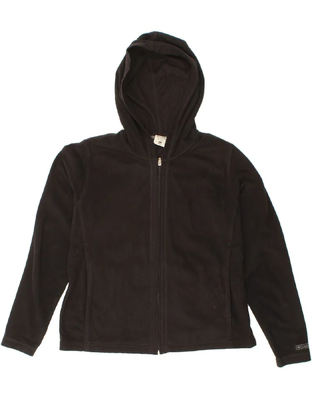 COLUMBIA Womens Hooded Fleece Jacket UK 18 XL Black Polyester V-Neck Jacket Boat Neck Jacket Square Neck Jacket COLUMBIA Womens Hooded Fleece Jacket UK 18 XL Black Polyester V-Neck Jacket Boat Neck Jacket Square Neck Jacket
