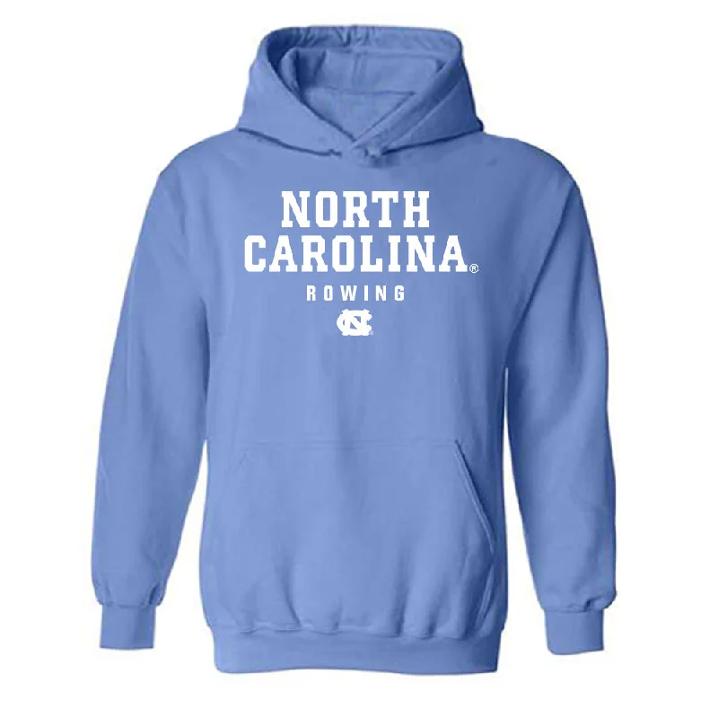 UNC - NCAA Women's Rowing : Anna Kate Gwiazdowski - Classic Shersey Hooded Sweatshirt Hoodie with Velcro Closure Adjustable Secure