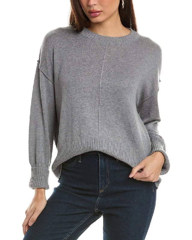 Hannah Rose Bungalow Boxy Cashmere-Blend Sweater Machine Wash Dry Clean Hand Wash