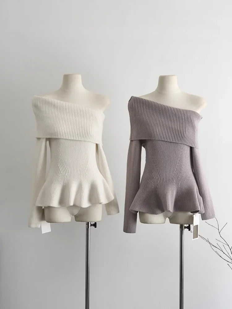 Advbridge 2024 French Autumn Winter Sexy Knitted Elegant Sweaters for Women Y2k Retro Harajuku Sweaters Female Solid Chic Casual Clothes Stretchy Elastic Breathable Advbridge 2024 French Autumn Winter Sexy Knitted Elegant Sweaters for Women Y2k Retro Harajuku Sweaters Female Solid Chic Casual Clothes Stretchy Elastic Breathable
