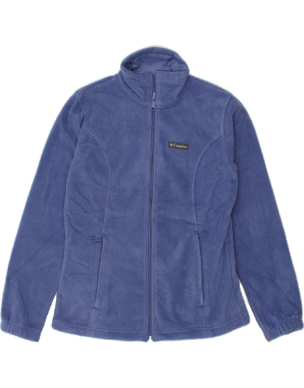 COLUMBIA Womens Fleece Jacket UK 14 Medium Blue Polyester Elasticated Jacket Padded Jacket Insulated Jacket COLUMBIA Womens Fleece Jacket UK 14 Medium Blue Polyester Elasticated Jacket Padded Jacket Insulated Jacket
