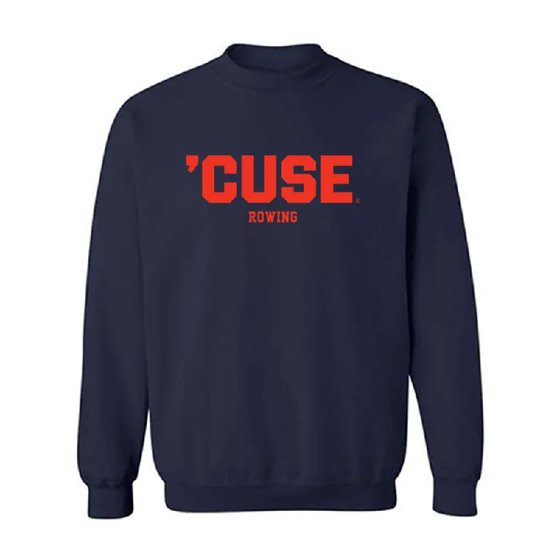 Syracuse - NCAA Women's Rowing : Acorn Cassidy - Crewneck Sweatshirt Hoodie with Button Placket Classic Preppy