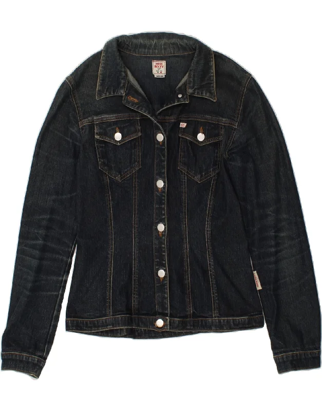 MISS SIXTY Womens Denim Jacket UK 12 Medium Navy Blue Cotton Faux Fur Jacket Real Fur Jacket Shearling Jacket MISS SIXTY Womens Denim Jacket UK 12 Medium Navy Blue Cotton Faux Fur Jacket Real Fur Jacket Shearling Jacket