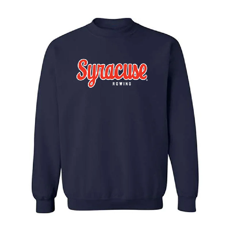 Syracuse - NCAA Women's Rowing : Acorn Cassidy - Classic Shersey Crewneck Sweatshirt Hoodie with Mock Neck Collared Structured