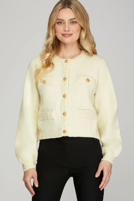 Ariana Sweater Zippered Buttoned Snapped
