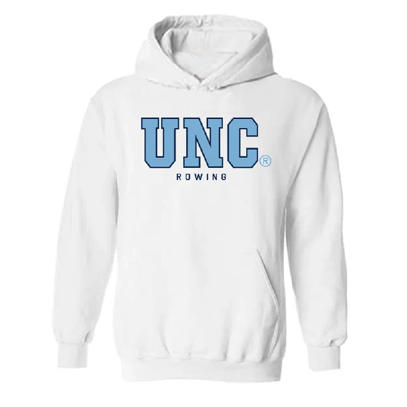 UNC - NCAA Women's Rowing : Anna Kate Gwiazdowski - Classic Shersey Hooded Sweatshirt Hoodie with Mock Neck Collared Structured