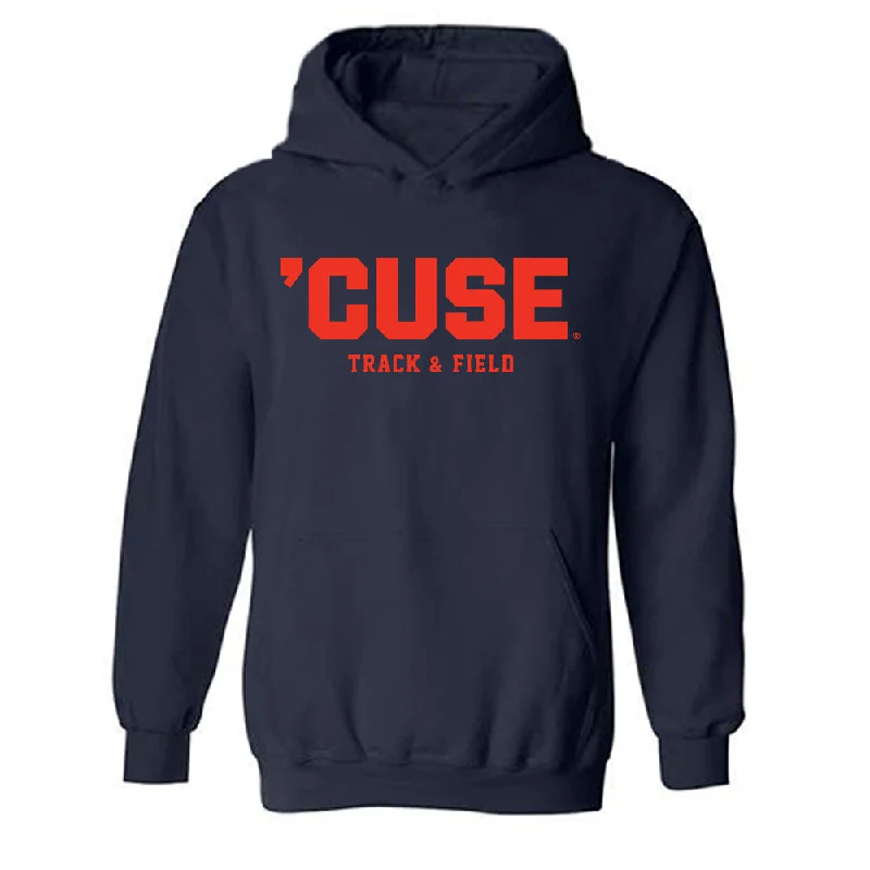 Syracuse - NCAA Women's Rowing : Lauren Kelly - Hooded Sweatshirt Hoodie with Mock Neck Collared Structured